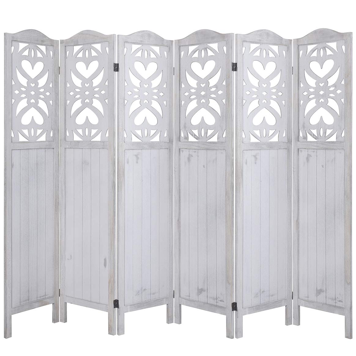 Buy Rose Home Fashion RHF 5.6 ft. Tall Cutout Room Divider,Double Hinged, Folding Room Dividers