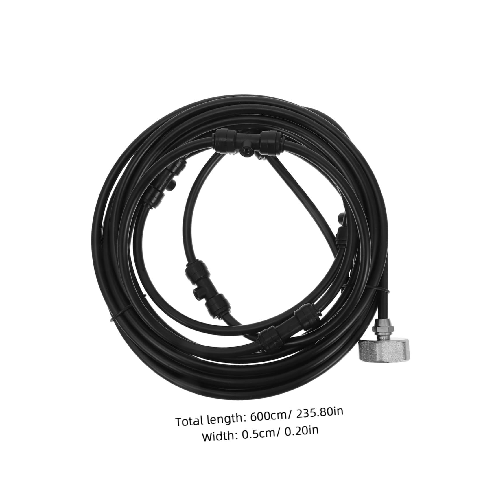 Parliky for Outdoor Fans 6m Patio Cooling System Kit No Electricity Required Garden Fan Misting Accessory