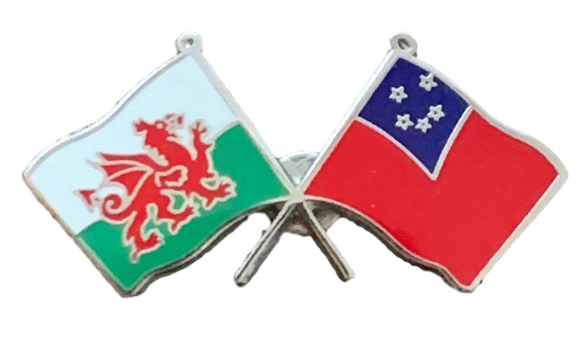 emblems gifts Wales & Taiwan Flags Friendship Courtesy enamel Lapel Pin Badge T786