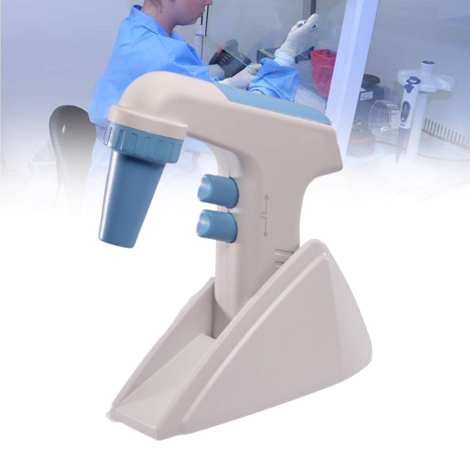 Pipettatrice elettrica da Laboratorio, Controller Digitale Automatico per Pipette con intervallo da 0,1 a 100 ml, Design Ricaricabile e Controllo del trasferimento di liquidi a 6 velocità