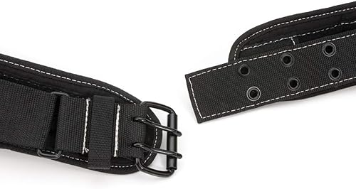 Miniatura 9 de Dickies Cinturón de trabajo acolchado resistente para contratistas, hebilla de rodillo de doble lengüeta, ajustable, 5 pulgadas de ancho, sostiene