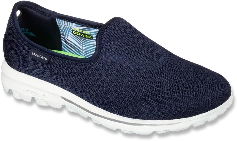 Skechers Go Walk Blend Womens Slip On Sneakers Navy 7.5