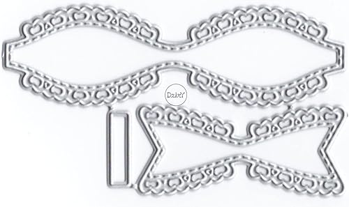 Miniatura 1 de DzIxY Corbatín de corte de metal troqueles para hacer tarjetas, papel de gofrado, troquelados, plantillas de máquina de álbumes de recortes,