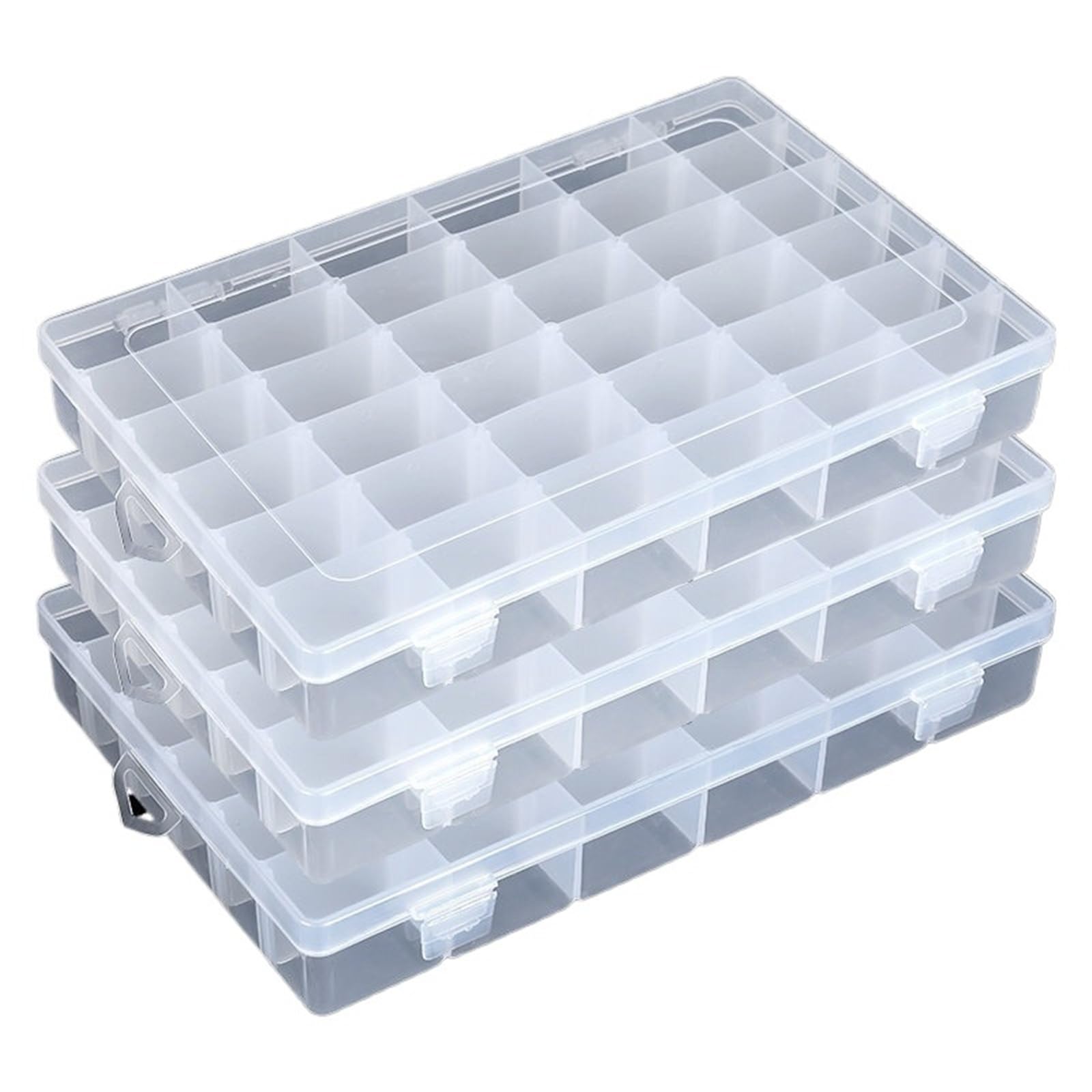 Kunststoff-Schmuckkästchen Kunststoff-Organizer-Box mit 36 ​​Fächern