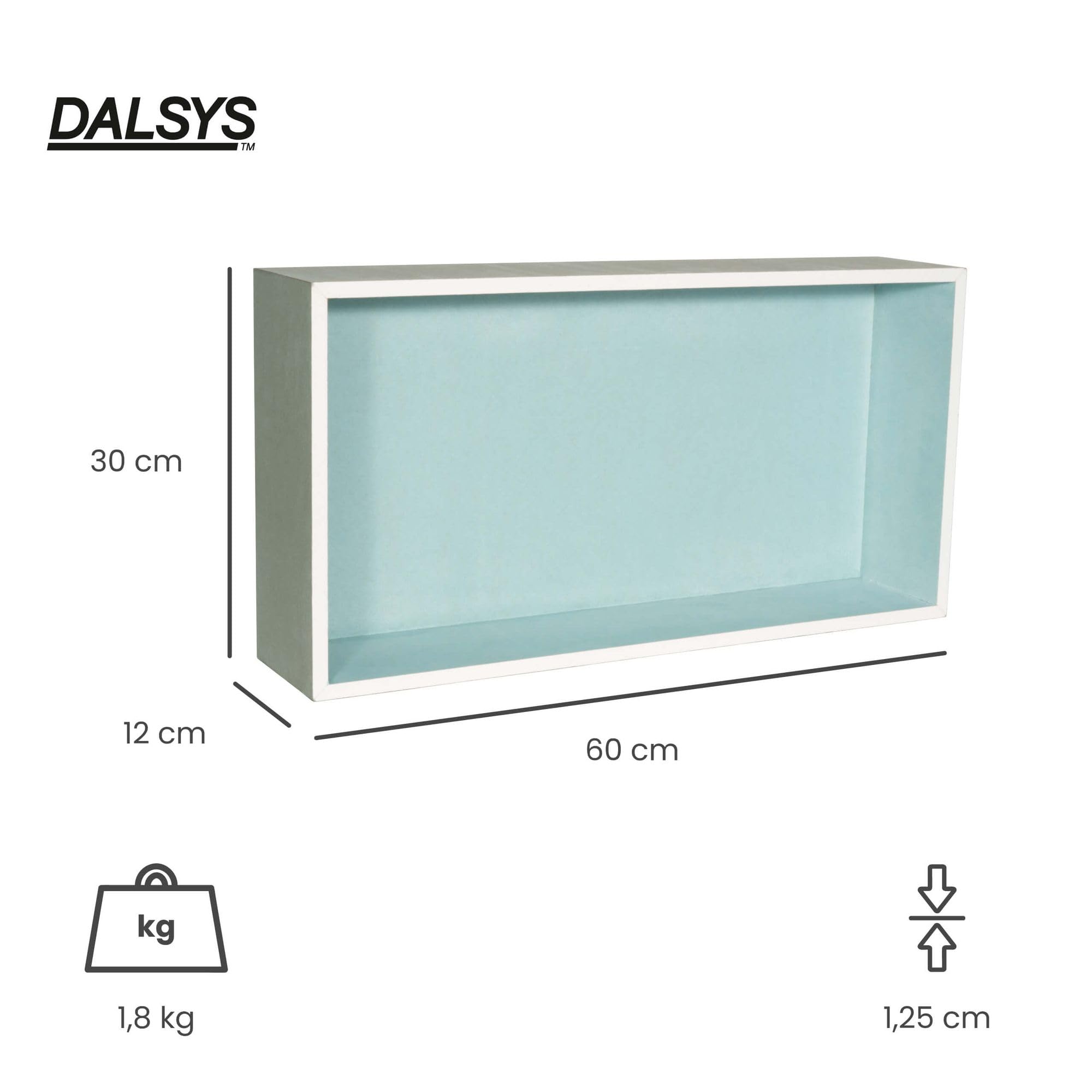 Nicchia doccia 30 x 60 x 12cm piastrellabile - nicchia in cartongesso pronta all'installazione per bagno e ambienti abitativi