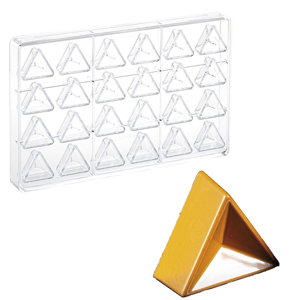 Moule à chocolat triangle en polycarbonate pour un démoulage parfait