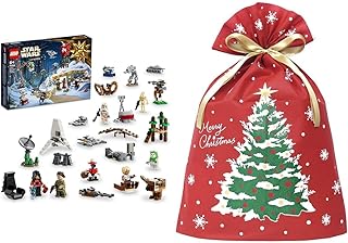 LEGO® Star Wars™ Advent Calendar + Indigo Christmas Wrapping Bag 3L Christmas Tree Red XG283