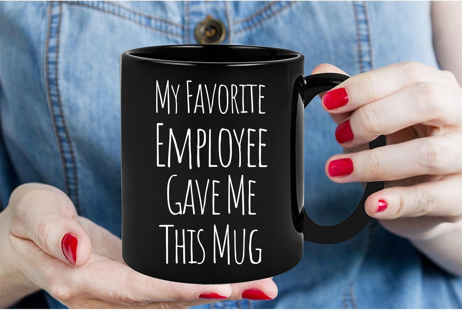 My Favorite Employee Gave Me This Mug, Funny Boss Coffee Mug Gifts from Employees Coworker, Employees Coworker Gifts To Employer Novelty Drinkware Ceramic Mug-z81 - Image 4