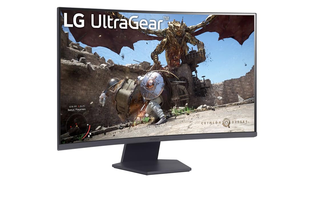 LG Ultragear™ 32GS60QC-B.AEU Ecran PC Gaming 32" - Dalle VA résolution QHD (2560x1440), 1ms 180Hz, HDR 10, sRGB99% (CIE1931), AMD FreeSync, inclinable, DisplayPort 1.4, HDMI 2.0 (2)