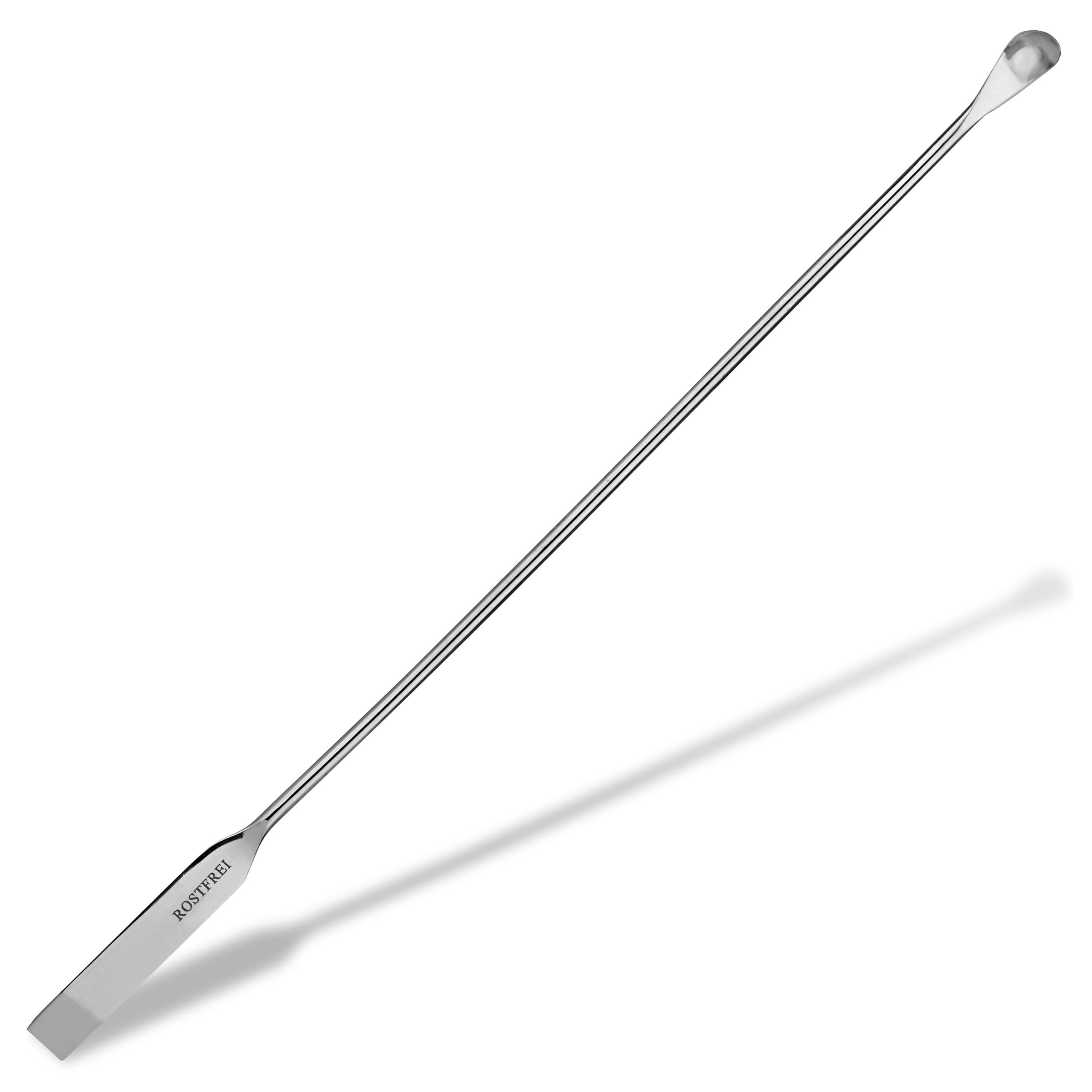 Espátula de microcuchara - Espátula de laboratorio - Cuchara de farmacia - con espátula - 18 cm