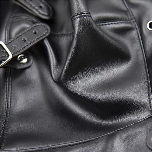 Miniatura 8 de Máscaras con cordones ahuecados para la boca, máscaras de cuero suave con capucha para la cabeza con los ojos vendados para cosplay.