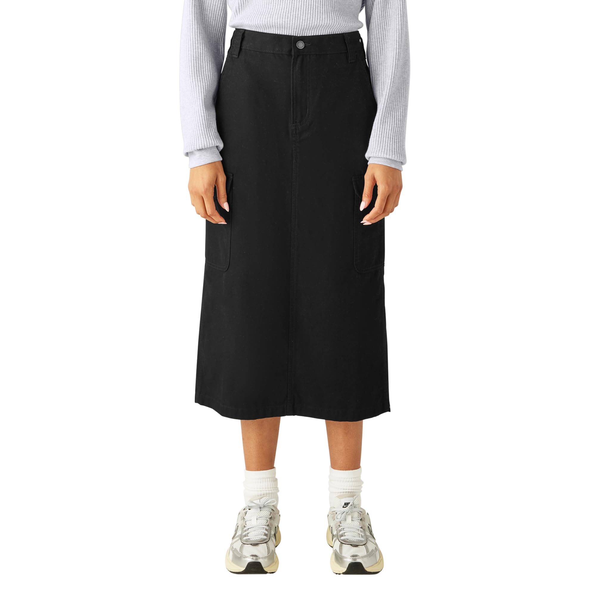 Dickies Womens Duck Canvas Cargo Midi Skirt