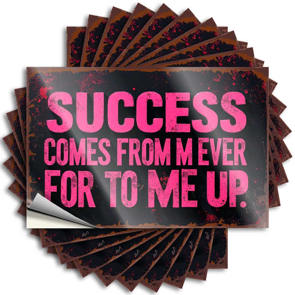 Cool, Saying Bumper Success Comes from Never Giving Up | Interior Teen(8X12CM)