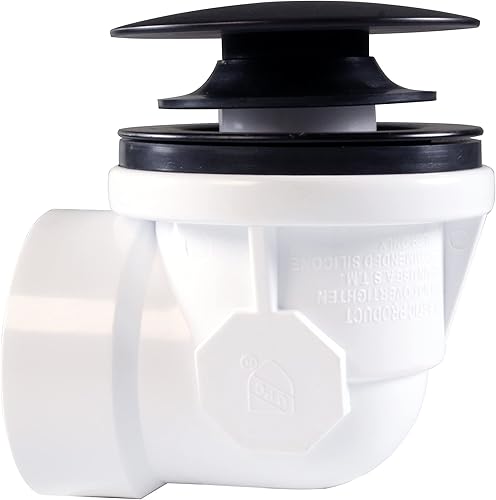 Miniatura 2 de Westbrass D398R-62 - Drenaje de baño de hilo grueso NPSM de 1-12 pulgadas color negro mate paquete de 1