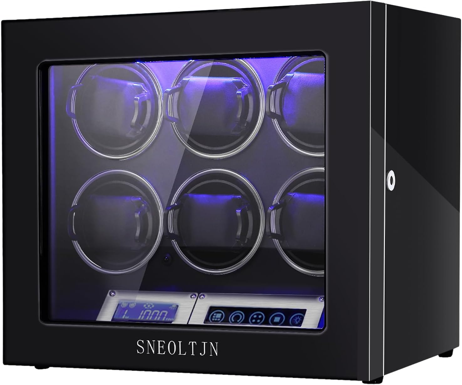 Watch Winder for 6/9/12 Slots Automatic Watches,Ultra-Quiet Japanese Motors, Built-in LED Illumination and LCD Touchscreen Control