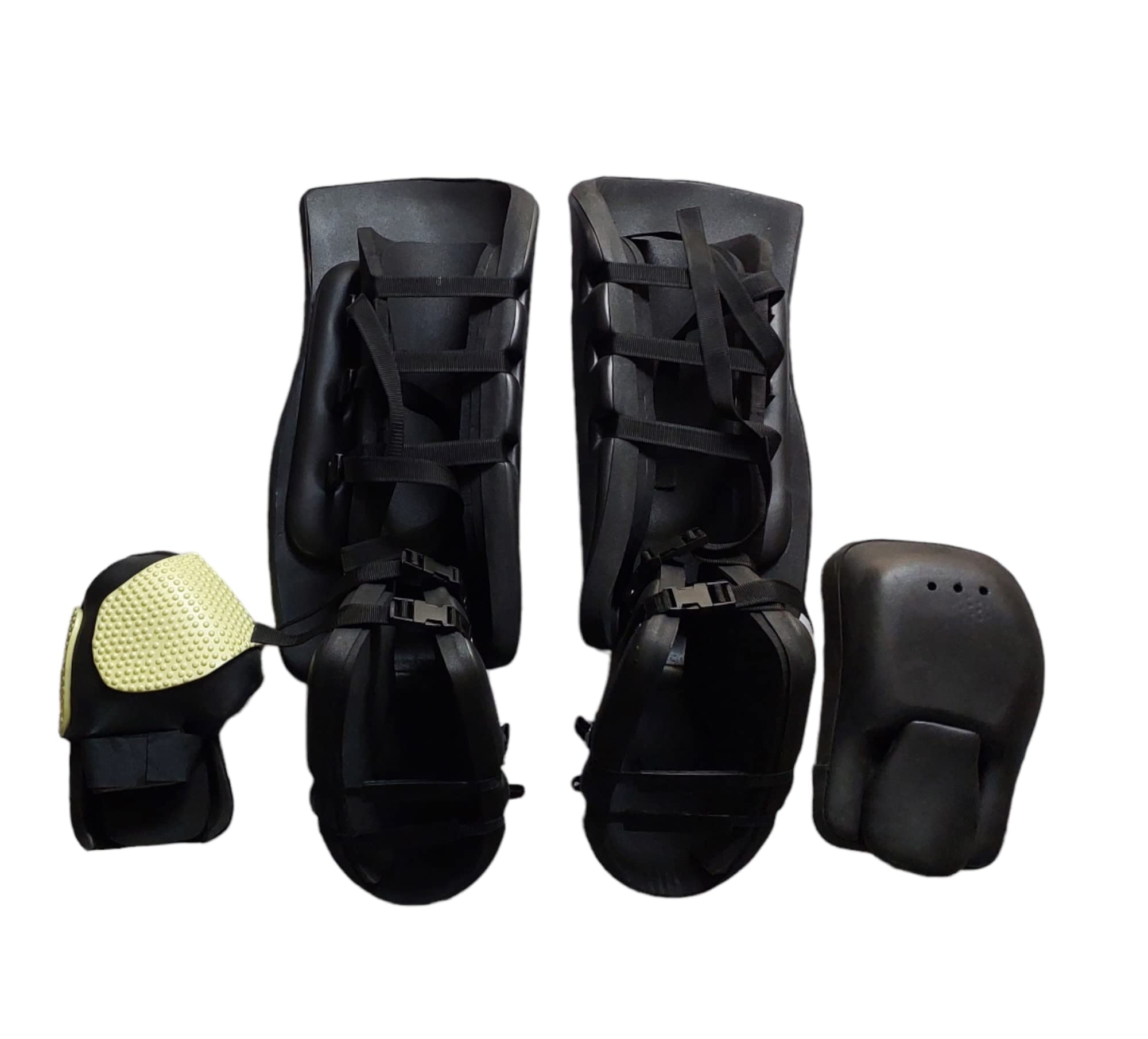 PE Hockey Leg Guard,kikker,Glove Hockey Goalkeeper Leg Guard (Black)