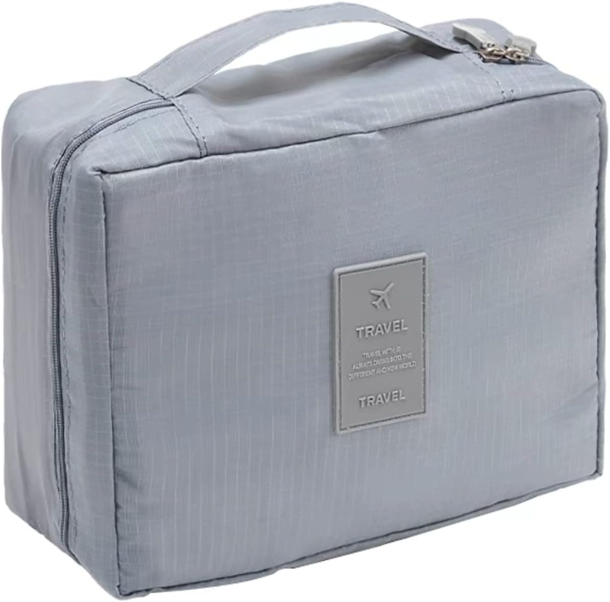 Travelling Storage Bag,Cable Organiser Bag, Travel Electronics Accessories Organizer Bag Universal Carry Travel Gadget Bag genpar (Grey)