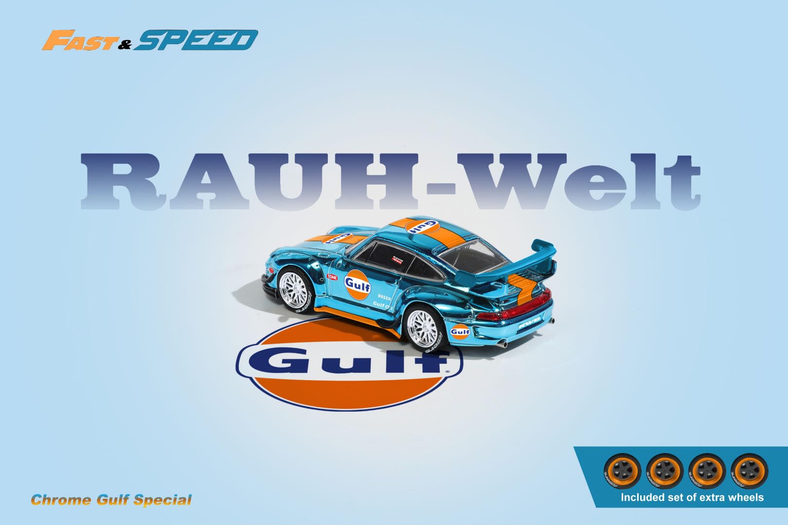 Amazon | 1/64 Fast Speed ポルシェ Rauh-Welt RWB 993 GT gulf