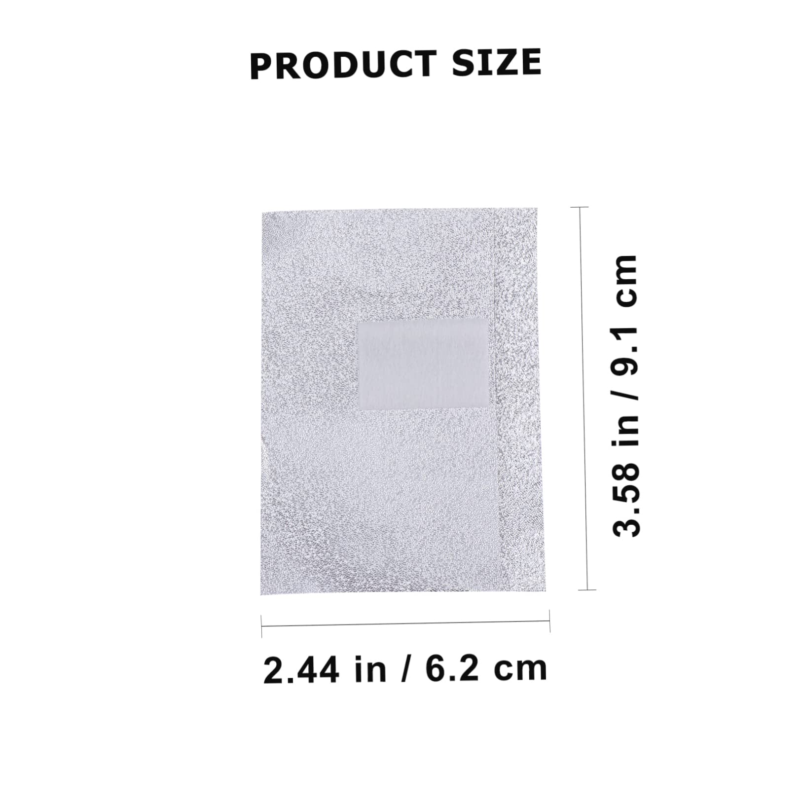 FOMIYES 500pcs Makeup Cotton Pads Nail Art Foil Wraps Manicure Polish Nail Cleaning Tin Foil Pads