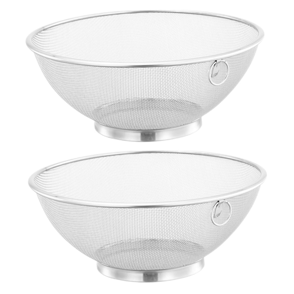 Ciieeo 2pezzi Filtraggio Inossidabile Colapasta Fine Per Per Drenaggio Utensile Per