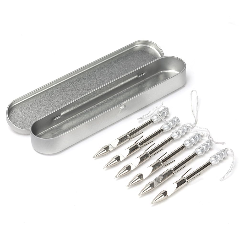 Stainless Steel Fishing Slingshot Darts,Broadhead Bowfishing Arrows,Fish Darts for Hunting and Shooting