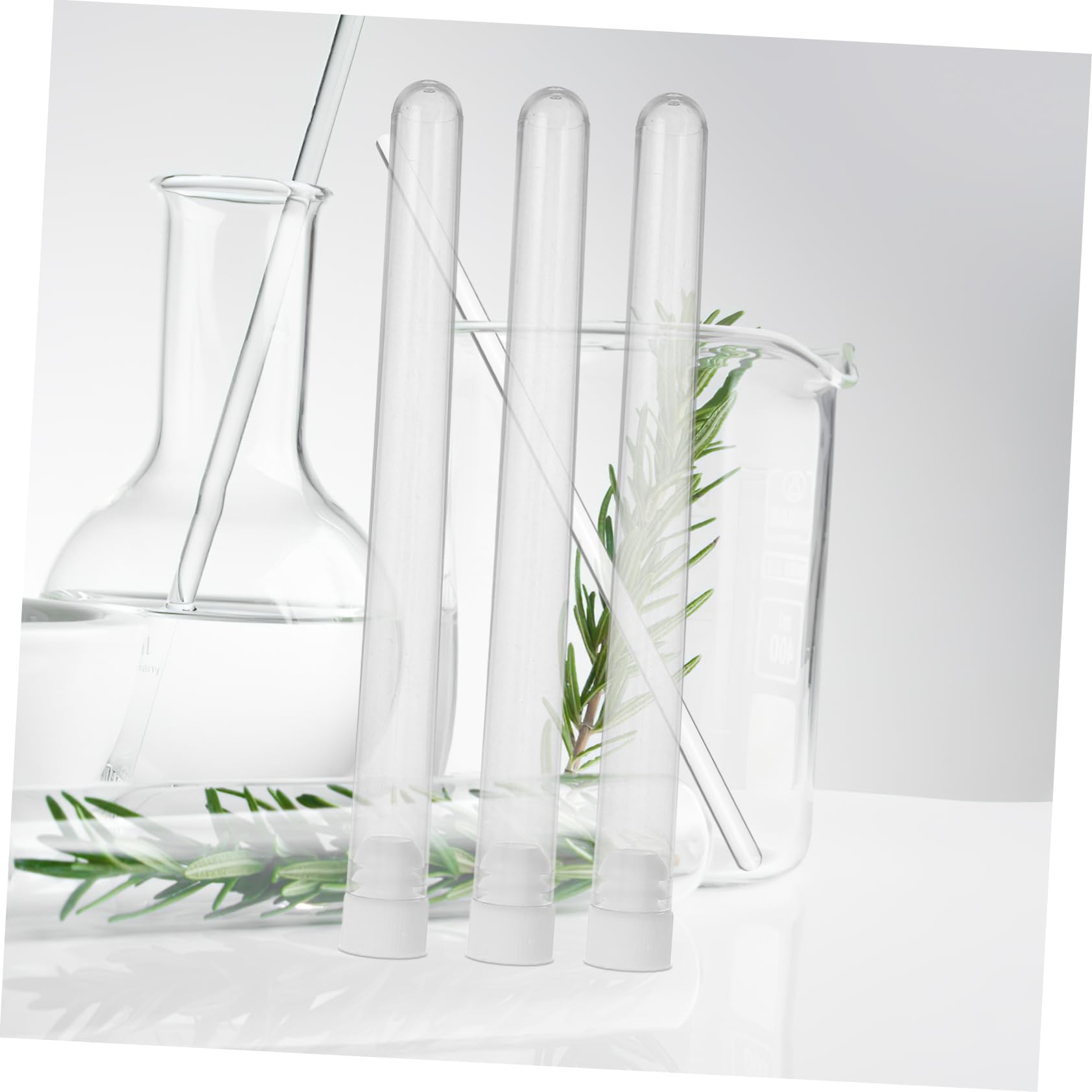 HOMSFOU Contenitore e Leggero in Plastica Trasparente per Aghi da Cucito Tappo Sicuro 100 Pezzi per L'organizzazione in Casa e Laboratorio
