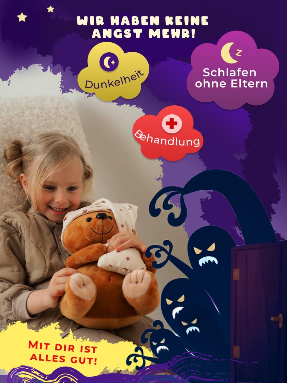 LeCoon Plüschbär – 500+ Geschichten, Kinderlieder und Schlaflieder