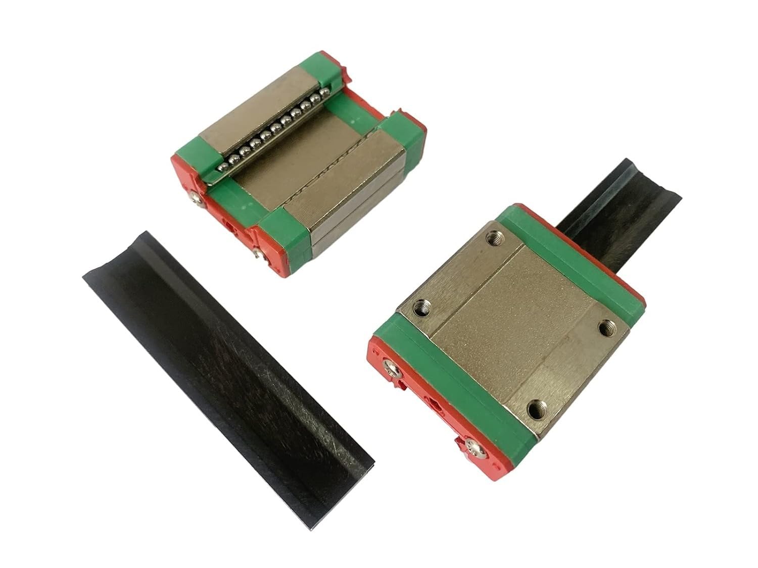 Bloque de carro deslizante lineal tipo MGN15-C de 2 piezas for riel de guía deslizante lineal en miniatura MGN15 MR15