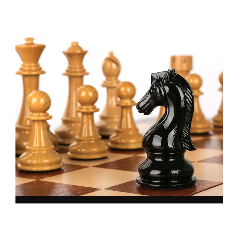 BOHEMIA社 木製チェスセット　折りたたみ Amazon | Chess International 初心者向けチェスセット、34 個の