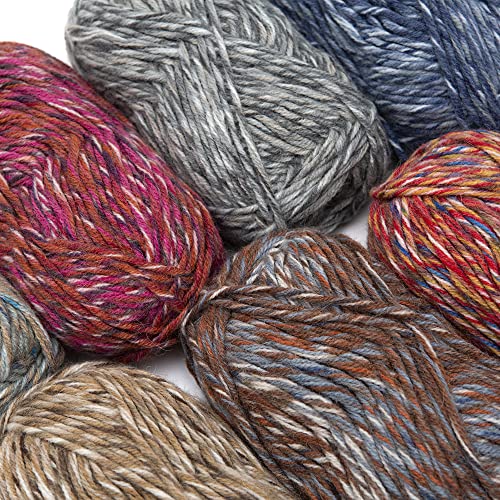 Blend Alpaca Yarn Wool 1 Skein Bulky Weight - Heavenly Soft And Perfect For Knitting And Crocheting (Steel Blue, Bulky Weight) #TOP3