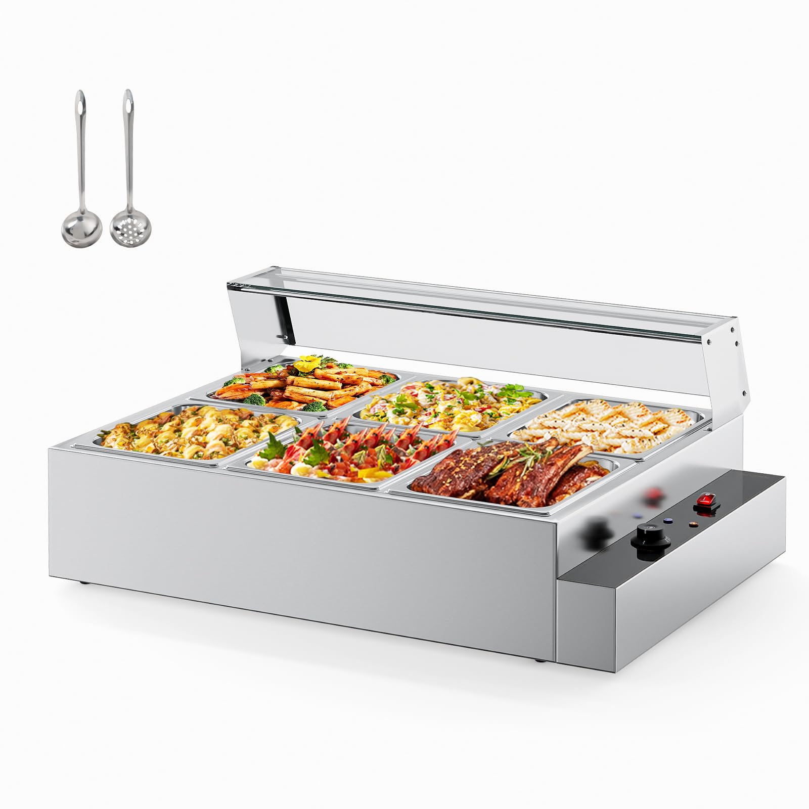 ROVSUN 72QT Electric Commercial Food Warmer 1700W