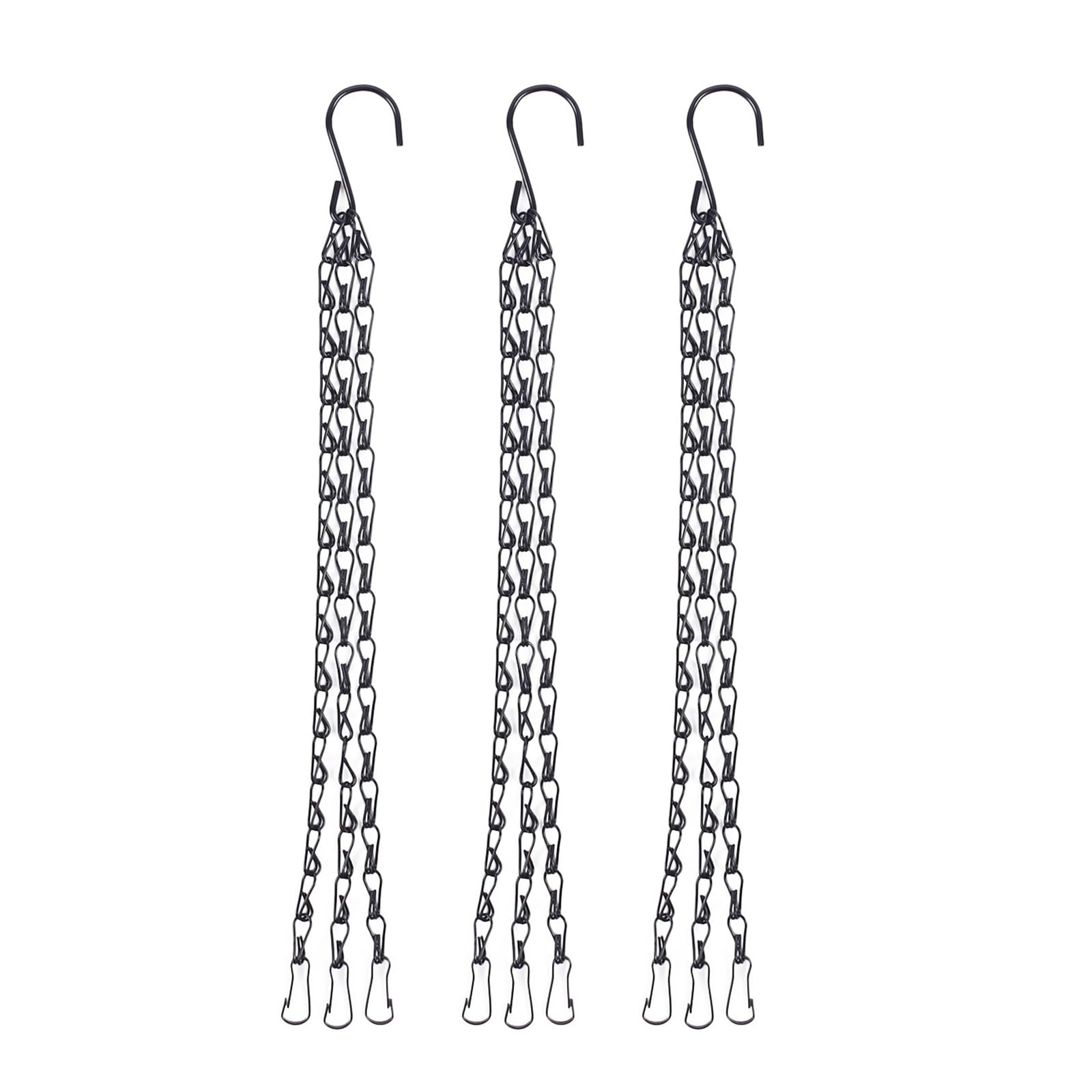 Hsioluted Iron Plant Hanger Imitation RattansHanging Flower Pot Chains for Bird Feeders Plant Basket Decorative Hanging Flower Pot Basket Sturdys Hanging Planter Holder Garden Chain for Bird Feeders