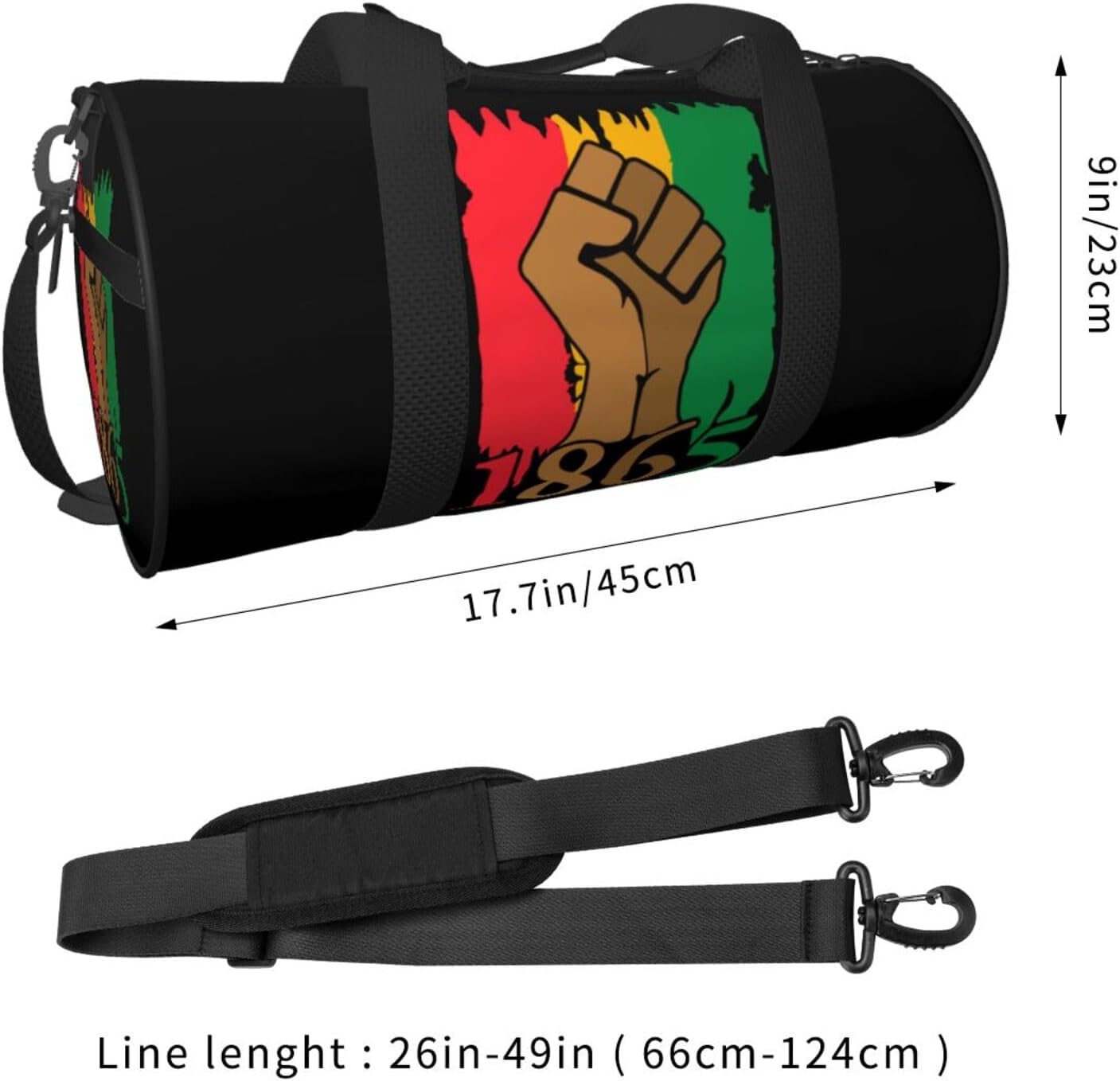 Freeish Since 1865 Duffel Bag Gym Bag Sports Bags Foldable Travel Bag Multipurpose Backpack