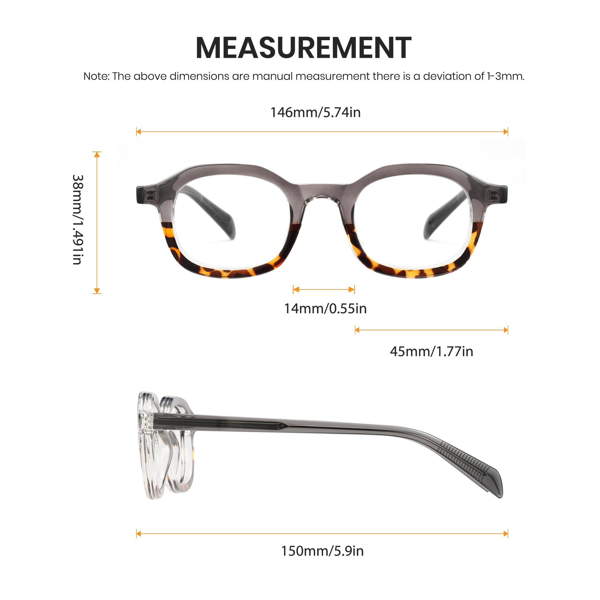 Cyxus Blaulichtfilter Brille Ohne Stärke Herren Damen Mode Computer Schutzbrille Bildschirmbrille Gaming Brille 8559