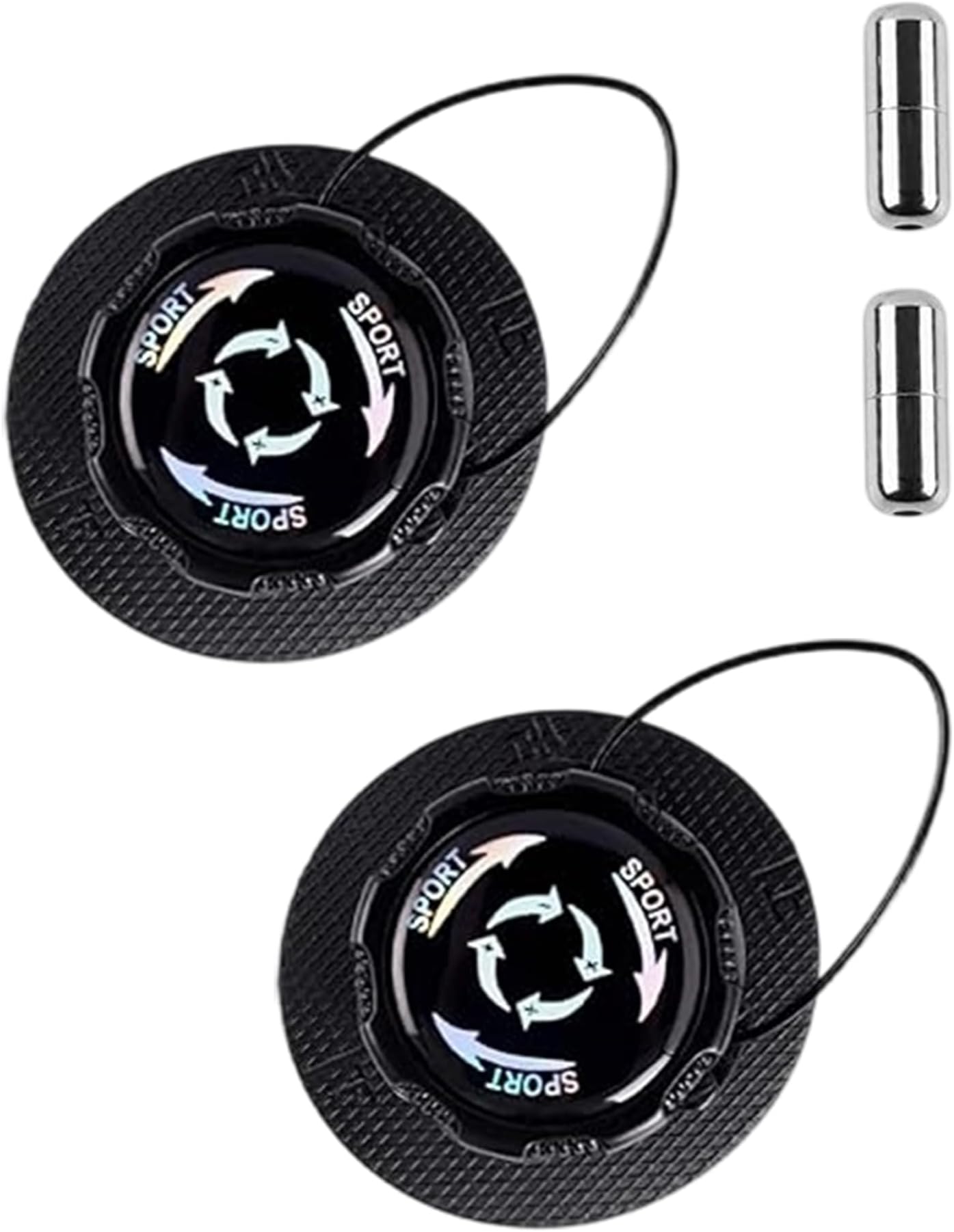 Automatic Twist Lock Shoelaces, Pack of 2, Black, No Tying Required, Shoelaces Without Tying with Screw Lock for Shoes That Need to Be Laced for Children and Adults