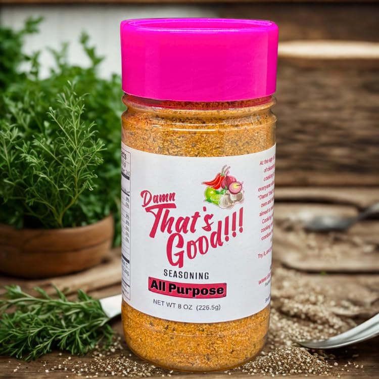 Damn That's Good All Purpose Seasoning, 8 oz, Bold & Savory Flavor Blend for Meat, Veggies & Potatoes | Gluten-Free, Vegan Friendly, No MSG, with Turmeric | Small-Batch Gourmet Spice Mix - Image 2