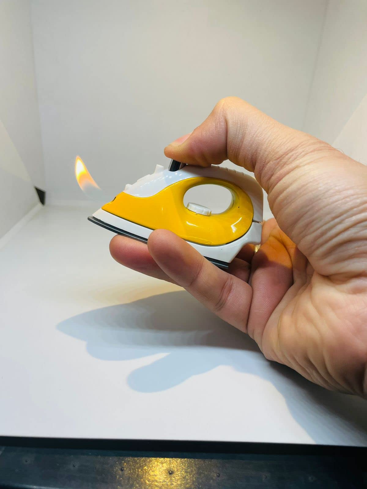 WBD Antique and Stylish Cigarette Lighter (Iron Shape Yellow Color) Color May Vary-picture-35
