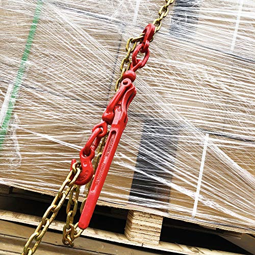 Image of 5 /16 Inch X 3 /8 Inch Heavy Duty Lever Load Binder with Grab Hooks, Secure Heavy Loads to Truck Or Flatbed Trailer (6600lbs-2)