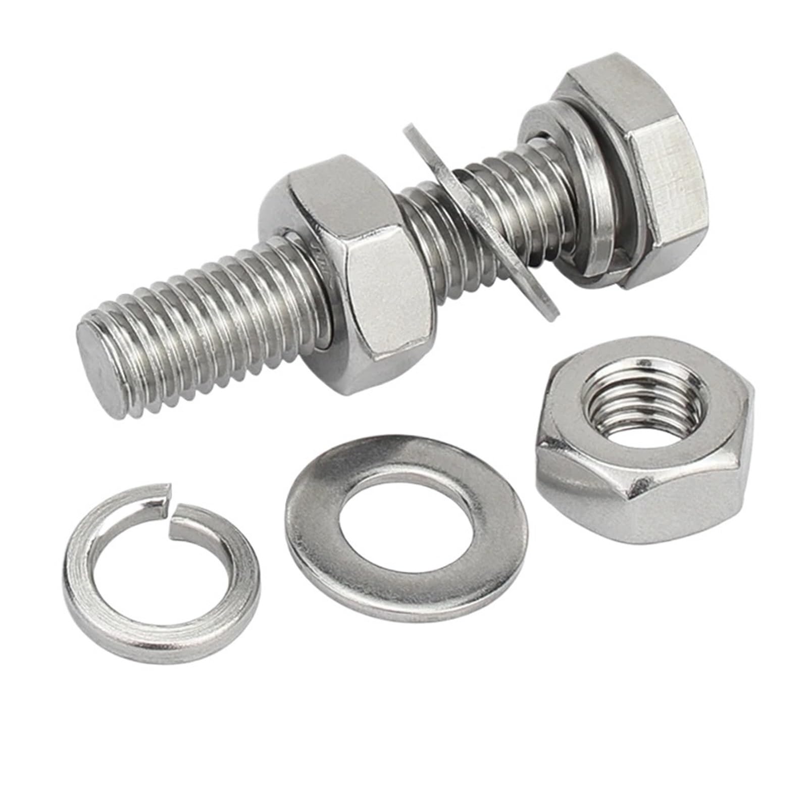 Tornillos de acero inoxidable 304 con junta combinada 4 en 1 para fijaciones sin vibración
