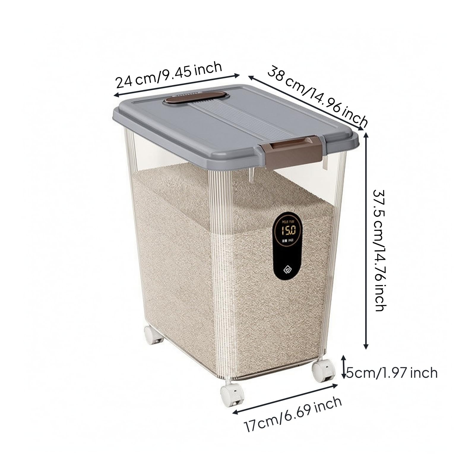 rockible Mehl Aufbewahrungsbox, style to 6, color to 6