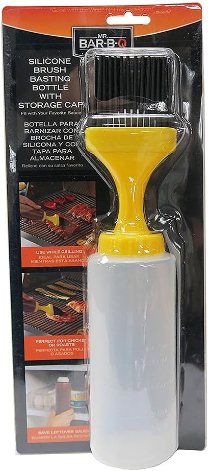 Mr. Bar-B-Q, Inc. 40030Y Silicone Basting Bottle with Cap