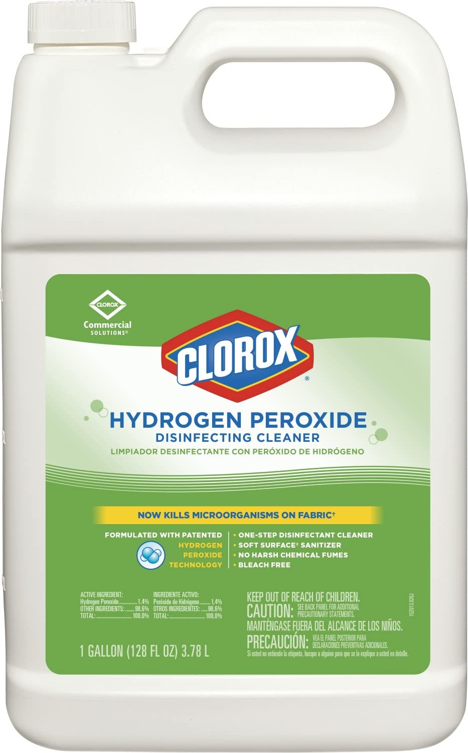 CloroxPro Hydrogen Peroxide Disinfecting Cleaner Refill, 128 Ounces (30833)