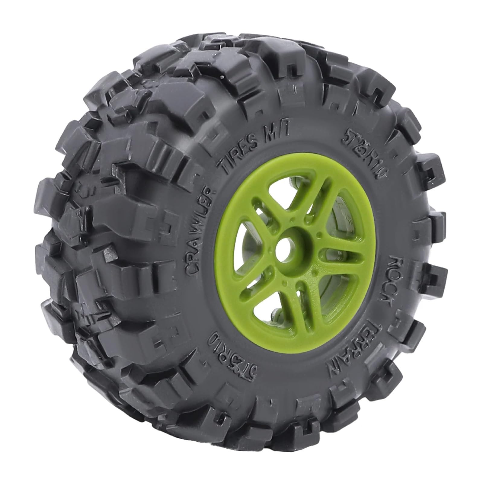 para TRX4M para Axial SCX24 para Bronco para Fcx24 para Terreno 1/18 1/24 RC Mejora Coche Piezas Goma Suave Neumáticos Barro 1,0 Pulgadas 58x24mm RC Reemplazar Accesorios