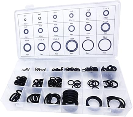Pigupup Kit de 225pcs de Goma del Anillo o Anillo o arandela Sellos Junta DE Sellado Surtido de Lavado de Coches con el Caso Pigupup Kit de 225pcs de Goma del Anillo o Anillo o arandela Sellos Junta DE Sellado Surtido de Lavado de Coches con el Caso