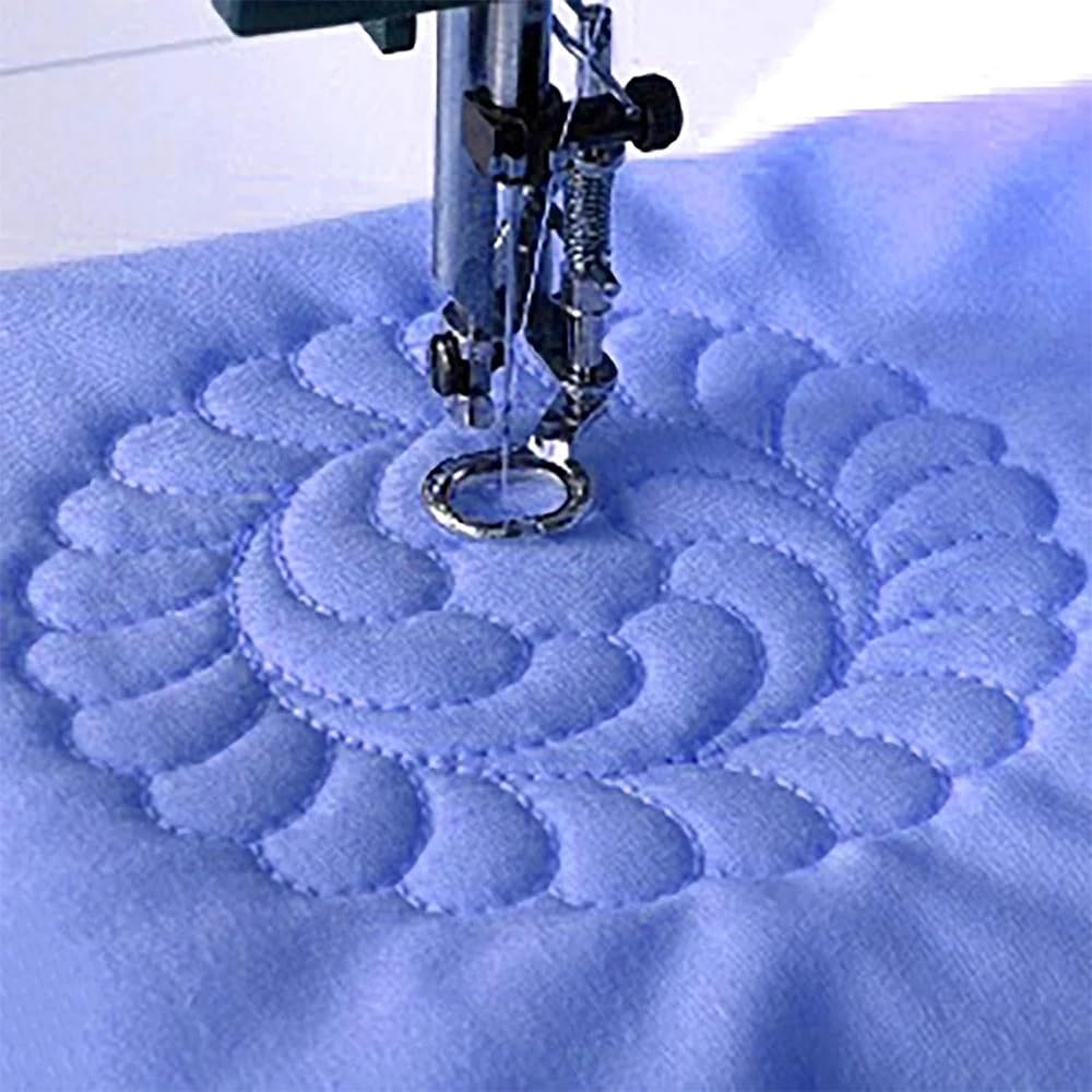 1/2/3/5/10 Pezzi Piedino for Ricamo, Quilting e rammendo a Movimento Libero for Accessori for Macchine da Cucire Singer, Brother, Babylock, Juki(5 PCS)