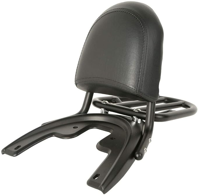 TCMT Black Backrest Luggage Rack Baseplate Fits For Harley