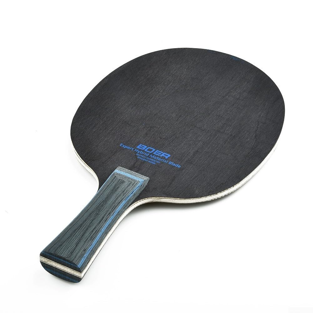 Lame pour Grip Pong Carbone Manche Long Manche Table Ping Poplar/Pin Paulownia Tennis Fibre Bois 90g Fibre Manœuvrable Aramide Core 7 plis Horizontal -
