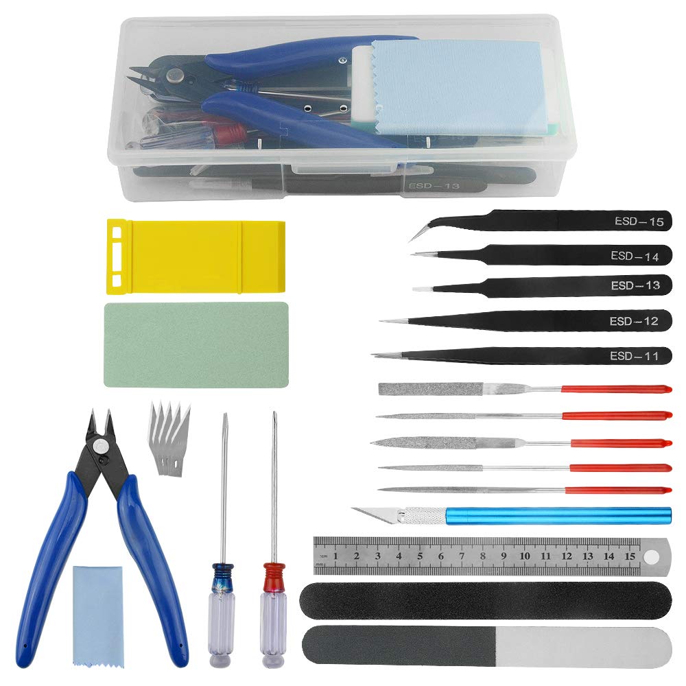 WMYCONGCONG25 PCS Gundam Model Tool Kit Modeler Basic Tools for Model Building Beginner Hobby Model Assemble Building