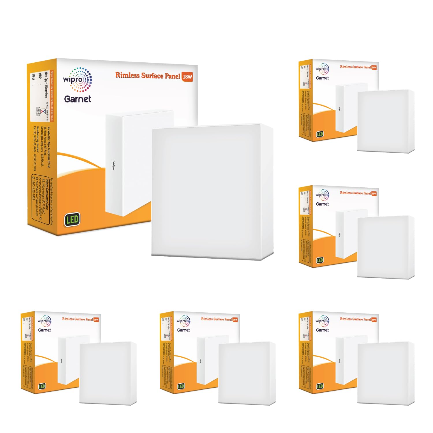 Wipro Garnet Rimless LED Panels - Neutral White -11