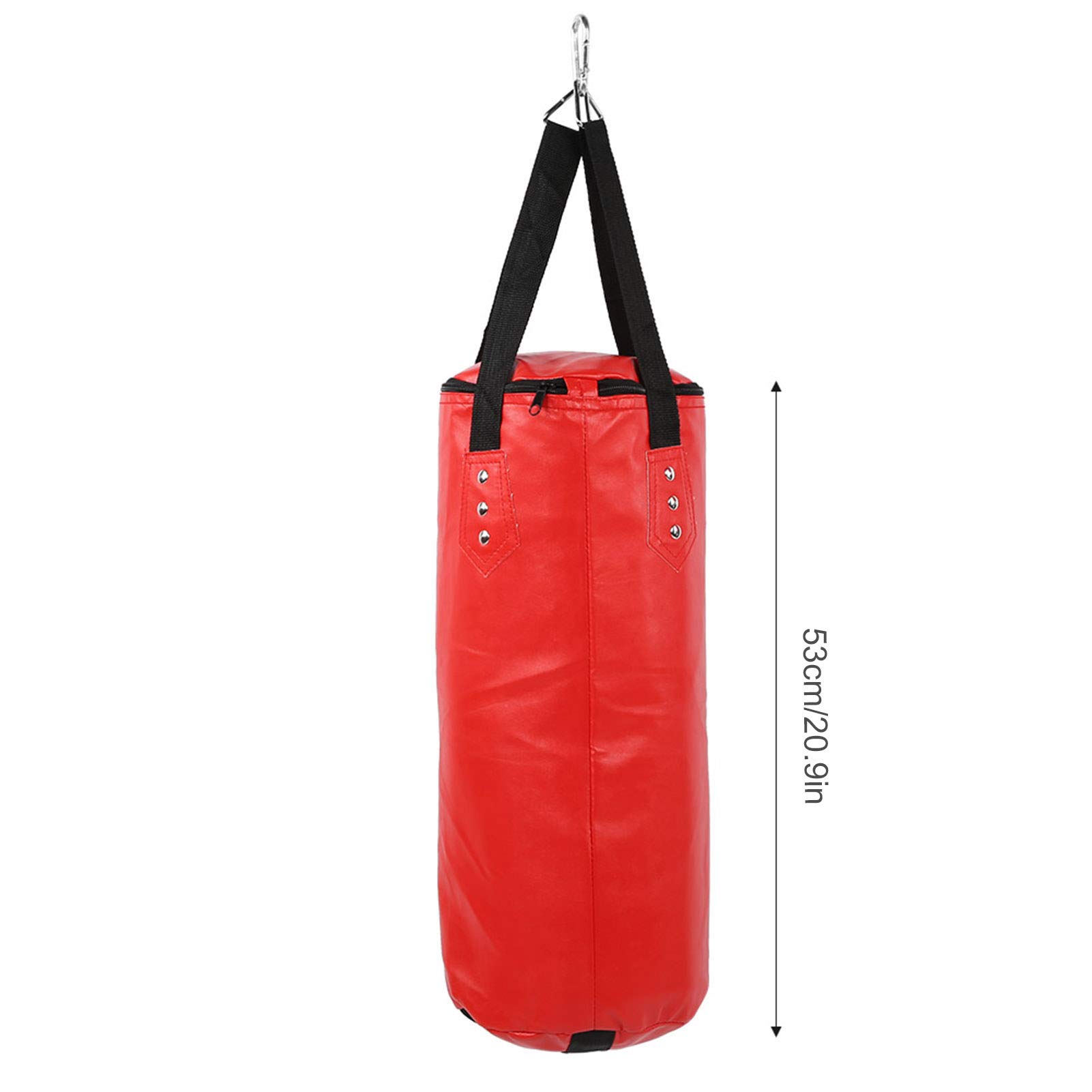 Hanging Boxing Sandbag, Kids Punching Bag, 20.9 Inch Thickened PU Leather with Hook for Kids Teens Use for Boxing Practice and Exercise (60cm)